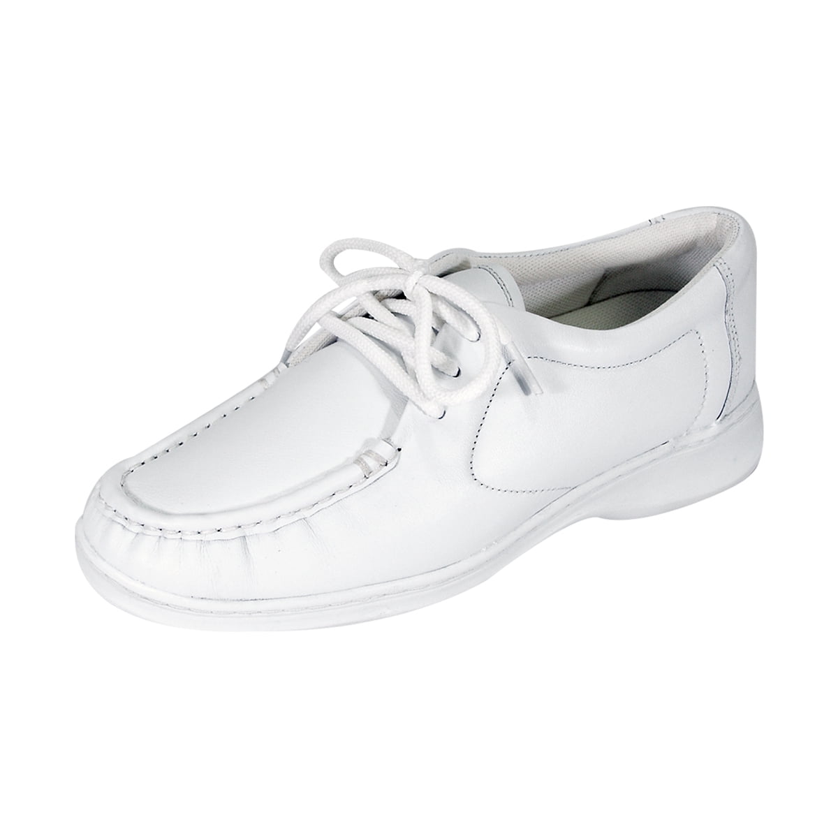 24 HOUR COMFORT Harper Wide Width Professional Sleek Shoe WHITE 8