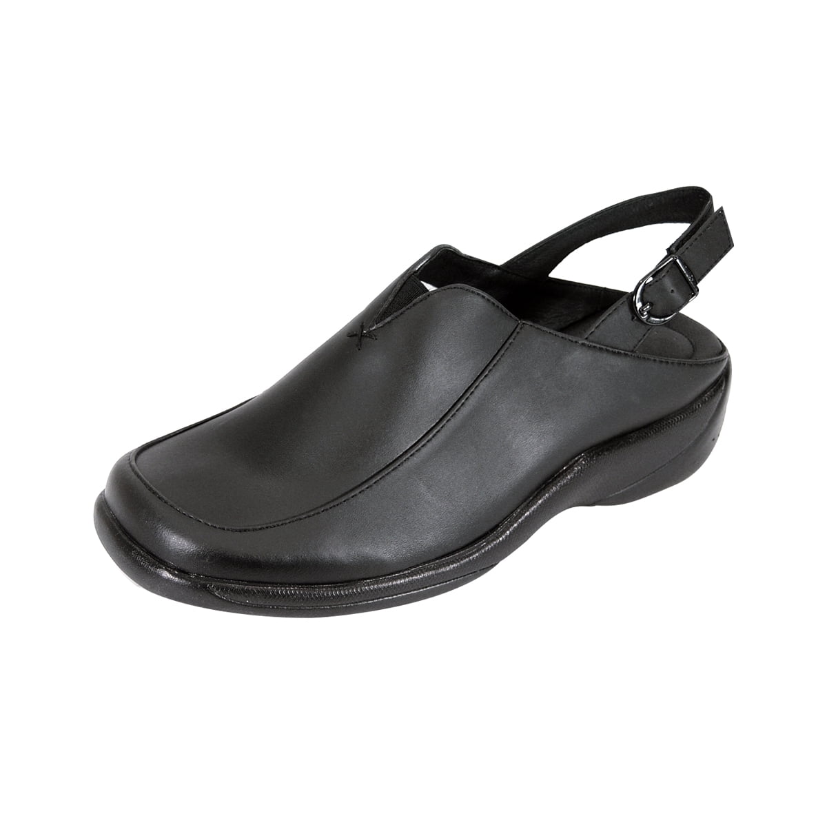 24 HOUR COMFORT Ingrid Wide Width Comfort Shoes For Work and Casual Attire BLACK 7