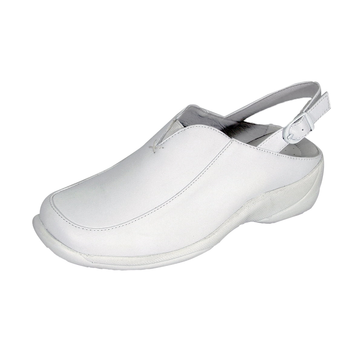24 HOUR COMFORT Ingrid Wide Width Comfort Shoes For Work and Casual Attire WHITE 6