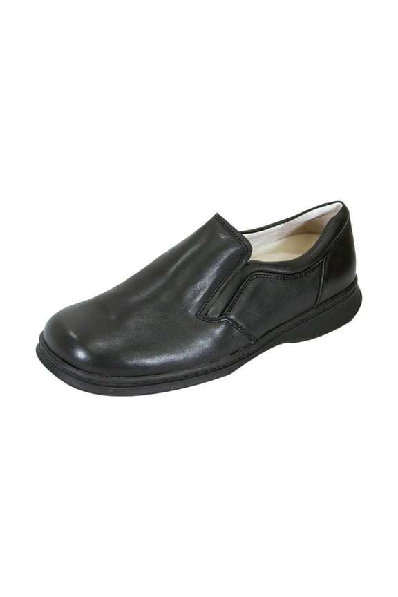 Jason Men's Wide Width Leather Slip-On Shoes