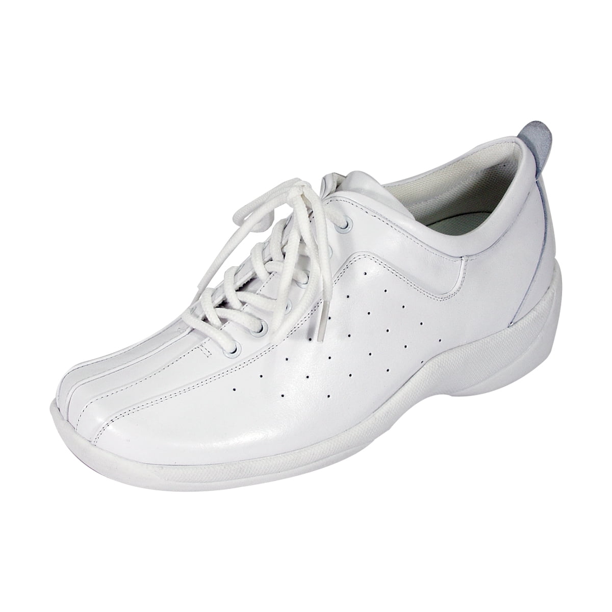 24 HOUR COMFORT Jody Wide Width Professional Sleek Shoe WHITE 10.5