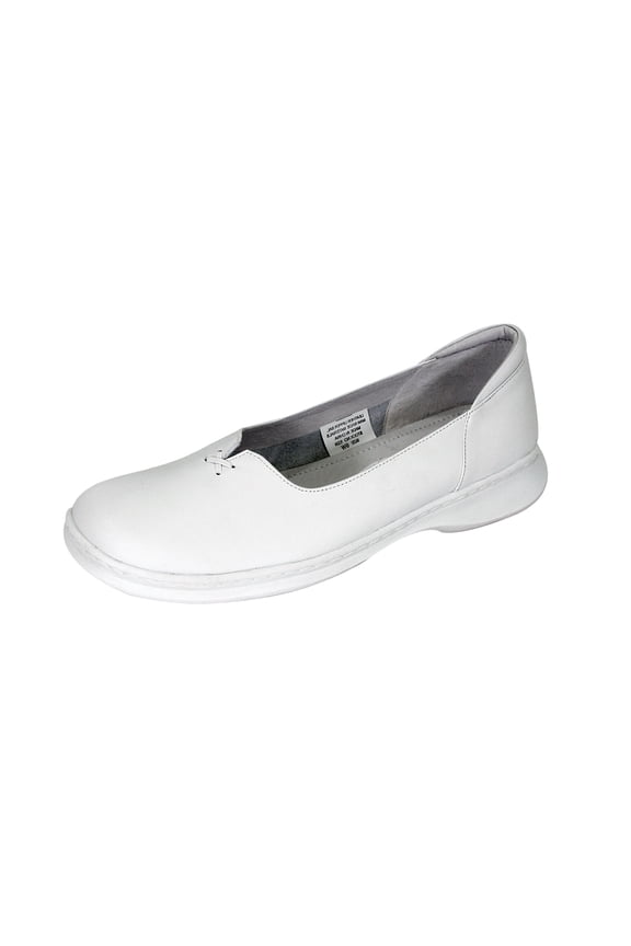 Kallie Wide Width Professional Sleek Shoe WHITE 5