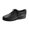 thumbnail image 1 of 24 HOUR COMFORT Kat Wide Width Lace Up Comfort Leather Shoes BLACK 10.5, 1 of 6