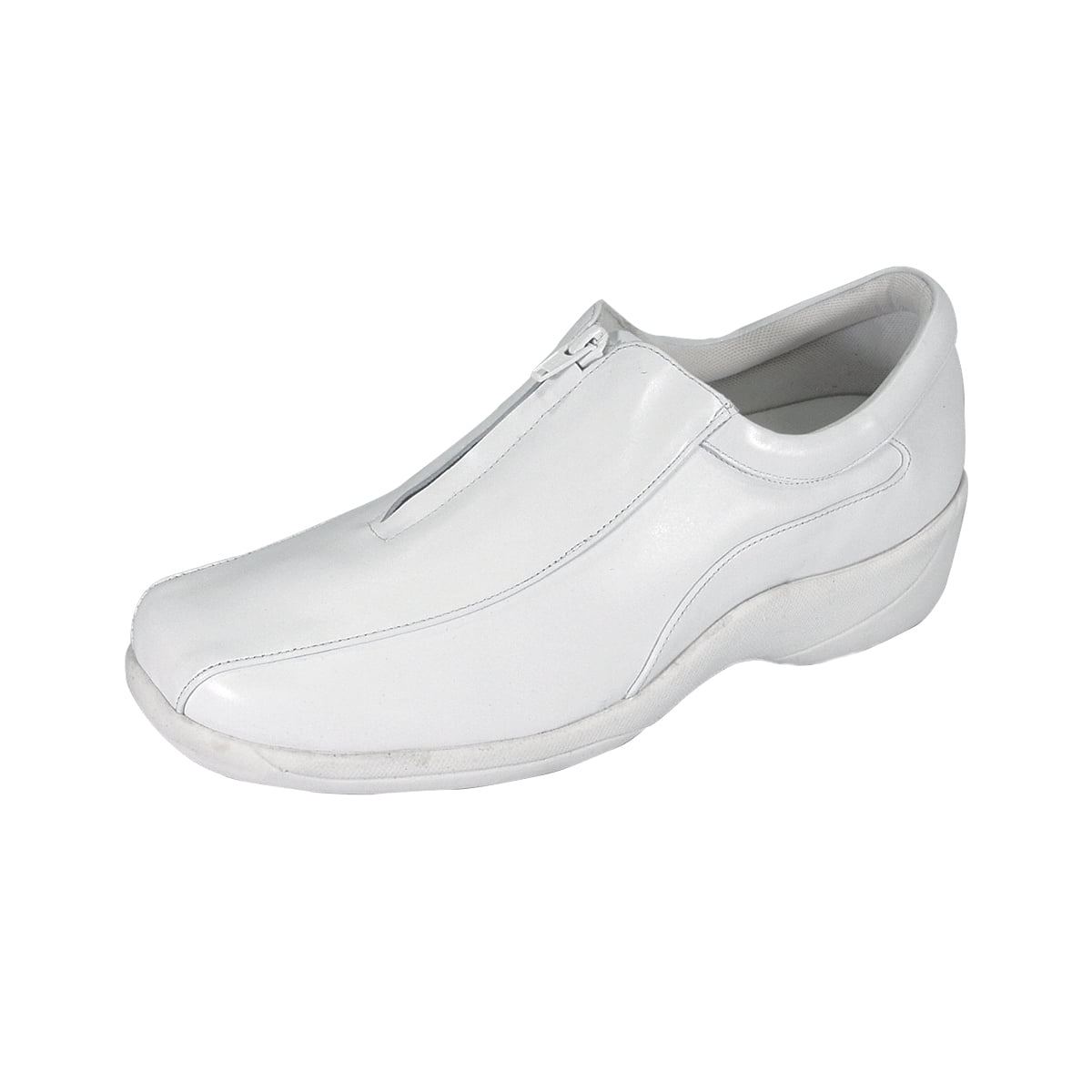 24 HOUR COMFORT Kathy Wide Width Professional Sleek Shoe WHITE 12