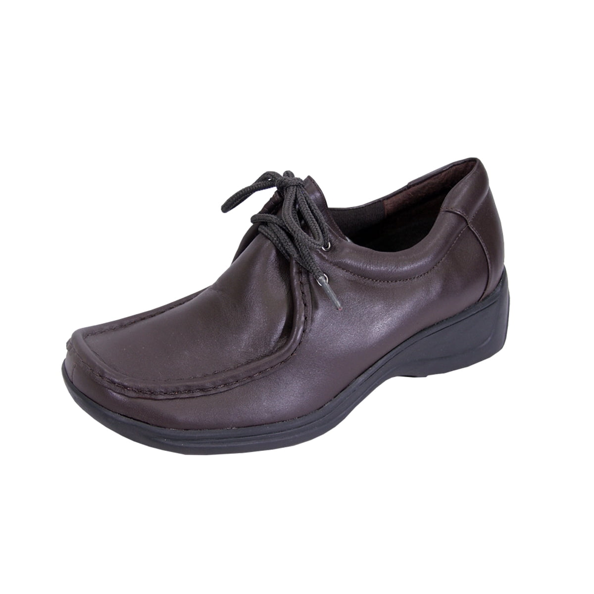 24 HOUR COMFORT Kris Wide Width Comfort Shoes For Work and Casual Attire BROWN 7