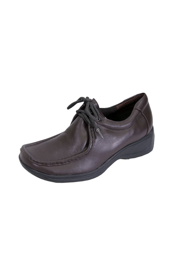 Kris Wide Width Comfort Shoes For Work and Casual Attire BROWN 7