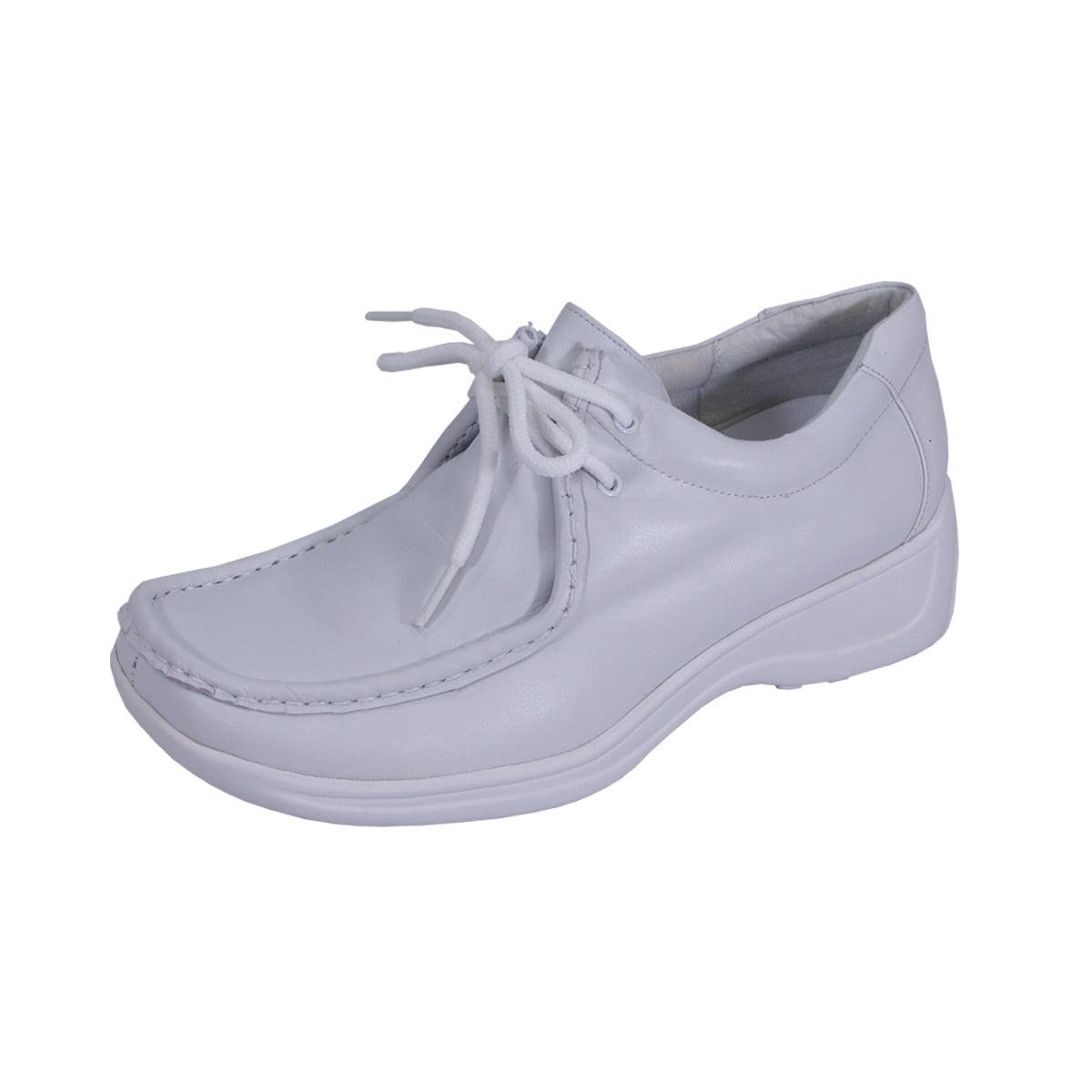 24 HOUR COMFORT Kris Wide Width Comfort Shoes For Work and Casual Attire WHITE 8