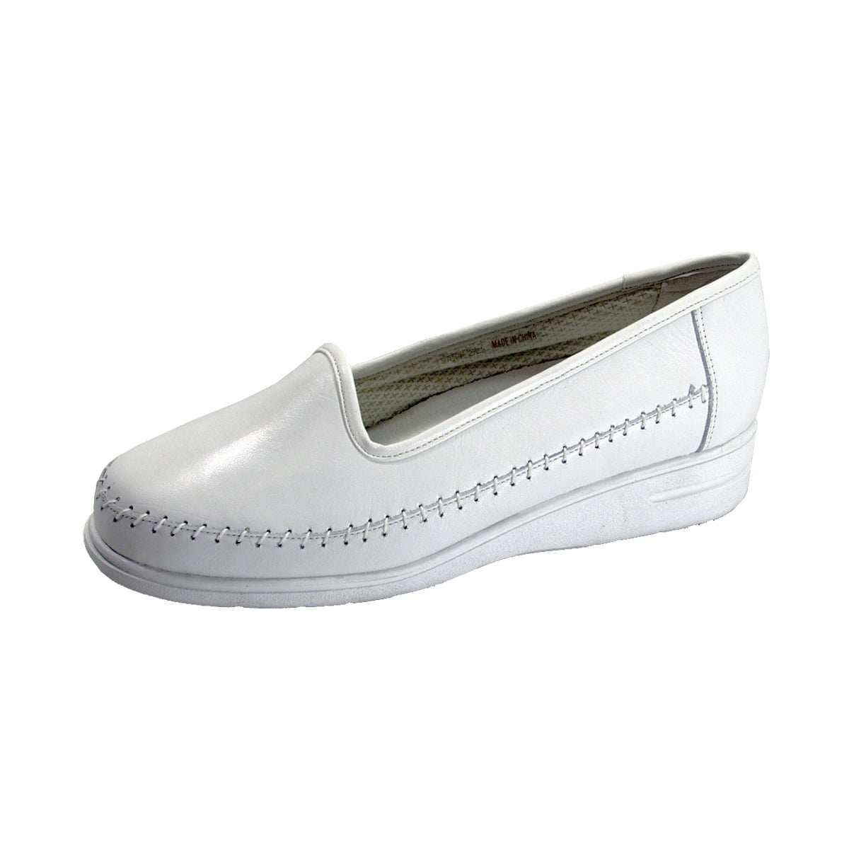 24 HOUR COMFORT Kya Women's Wide Width Comfort Leather Loafers