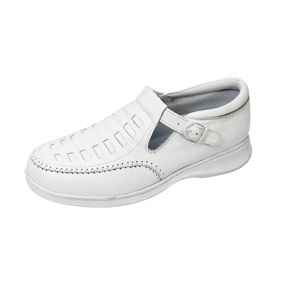 24 HOUR COMFORT Laura Wide Width Professional Sleek Shoe WHITE 12