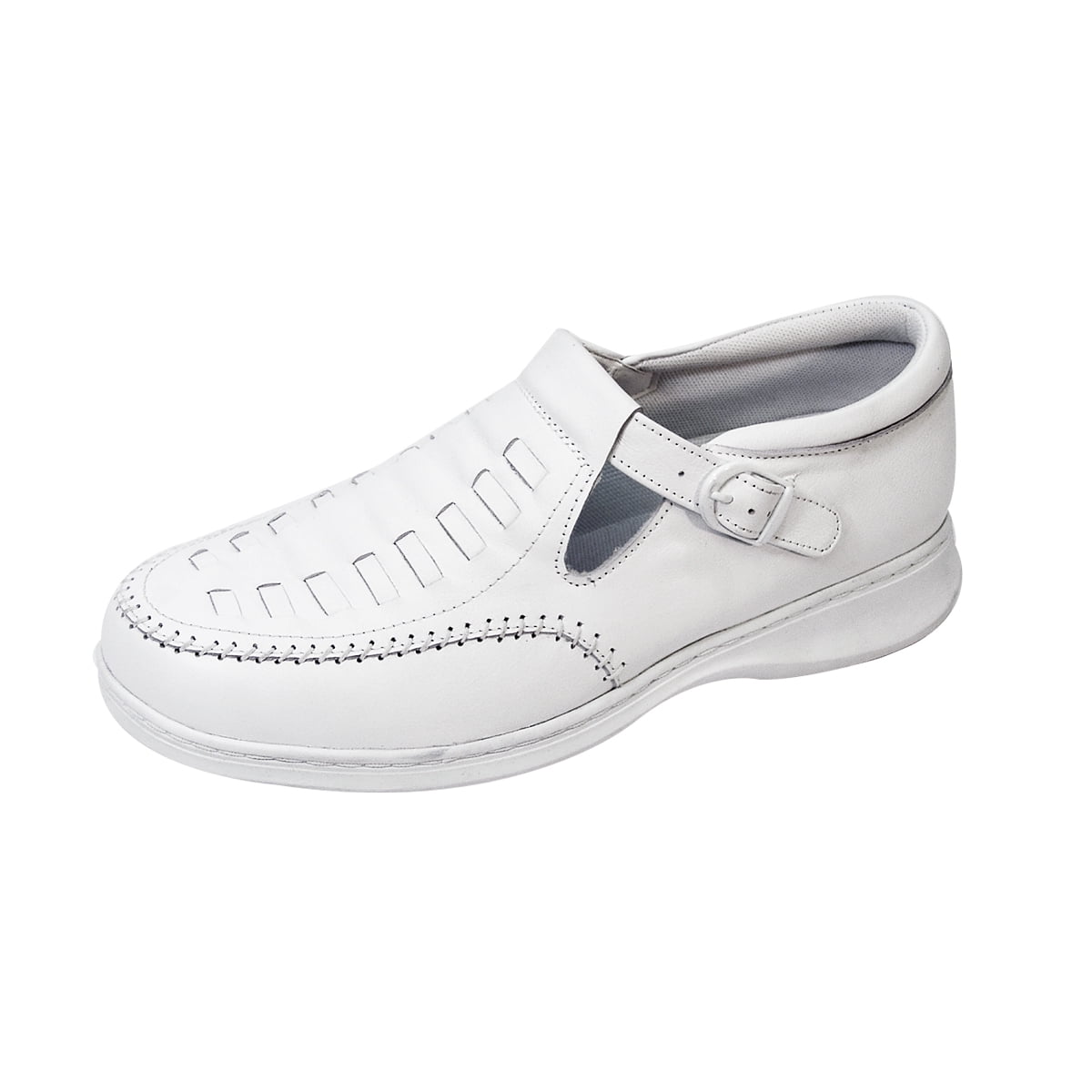 24 HOUR COMFORT Laura Wide Width Professional Sleek Shoe WHITE 6