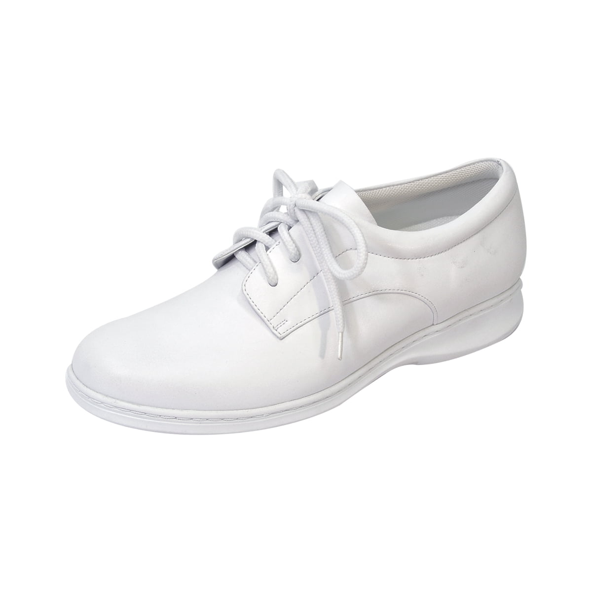 24 HOUR COMFORT Lia Wide Width Professional Sleek Shoe WHITE 5