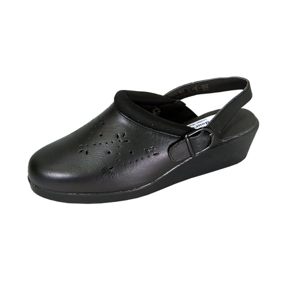 24 HOUR COMFORT Libby Wide Width Professional Sleek Shoe BLACK 5