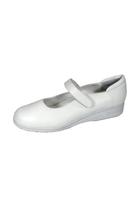 Lilian Wide Width Comfort Shoes For Work and Casual Attire WHITE 11