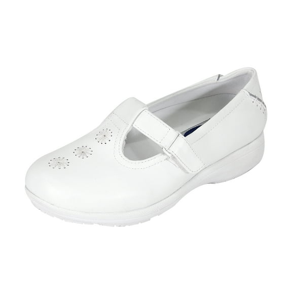 24 HOUR COMFORT Lily Wide Width Professional Sleek Shoe WHITE 8.5