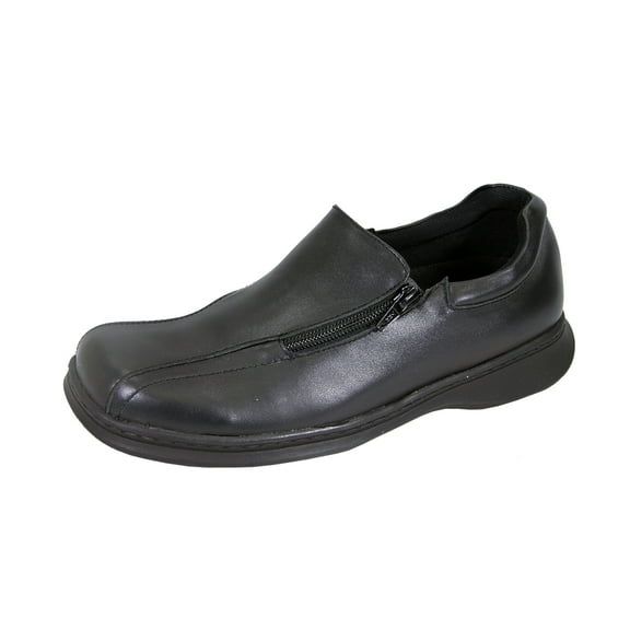 24 HOUR COMFORT Liv Wide Width Elegant Durable Slip On Shoes BLACK 7.5