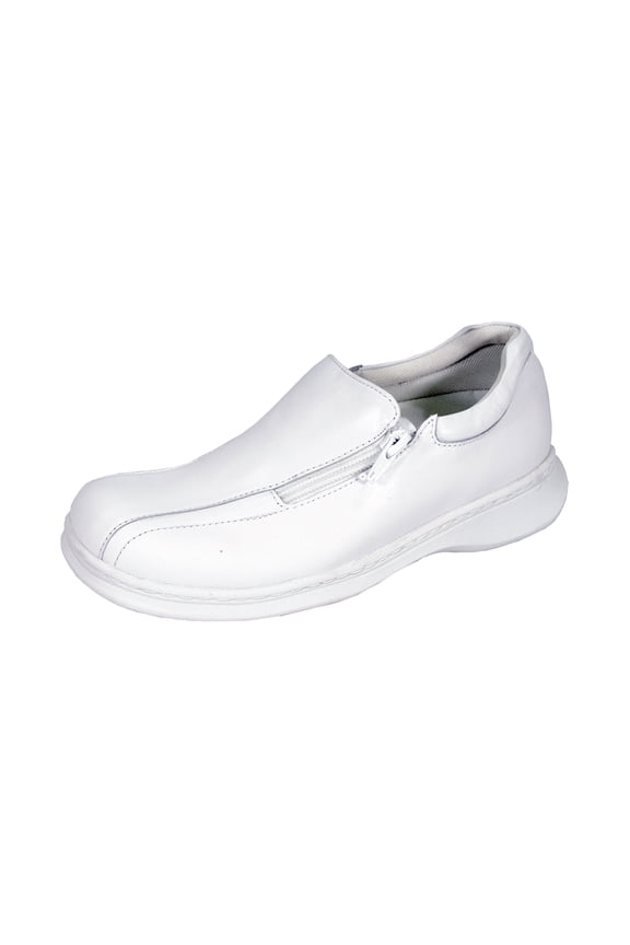 Liv Wide Width Elegant Durable Slip On Shoes WHITE 6