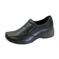 thumbnail image 1 of 24 HOUR COMFORT Malia Wide Width Casual Leather Slip-On Shoes BLACK 8, 1 of 6