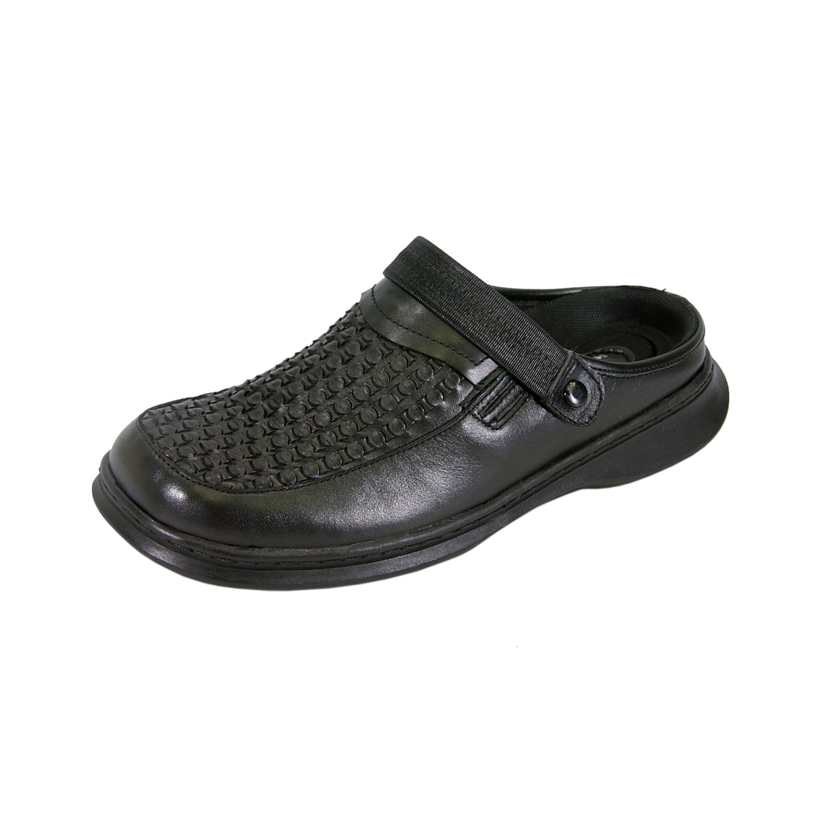24 HOUR COMFORT Marcy Wide Width Comfort Clog For Work and Casual Attire BLACK 7