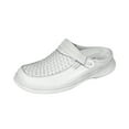 thumbnail image 1 of 24 HOUR COMFORT Marcy Wide Width Comfort Clog For Work and Casual Attire WHITE 10.5, 1 of 6