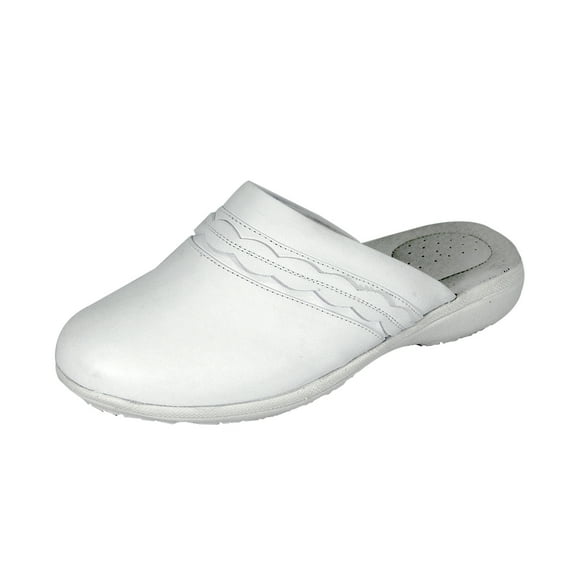 24 HOUR COMFORT Maura Wide Width Comfort Shoes For Work and Casual Attire WHITE 5.5