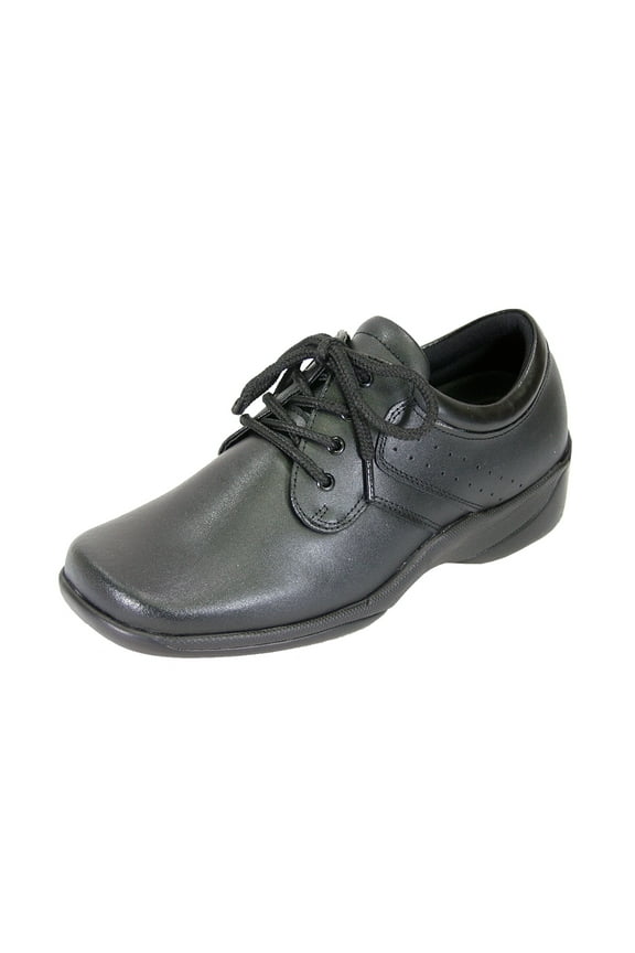 Meg Wide Width Comfort Shoe For Work and Casual Attire BLACK 7.5