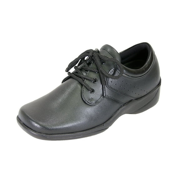 24 HOUR COMFORT Meg Wide Width Comfort Shoe For Work and Casual Attire BLACK 9