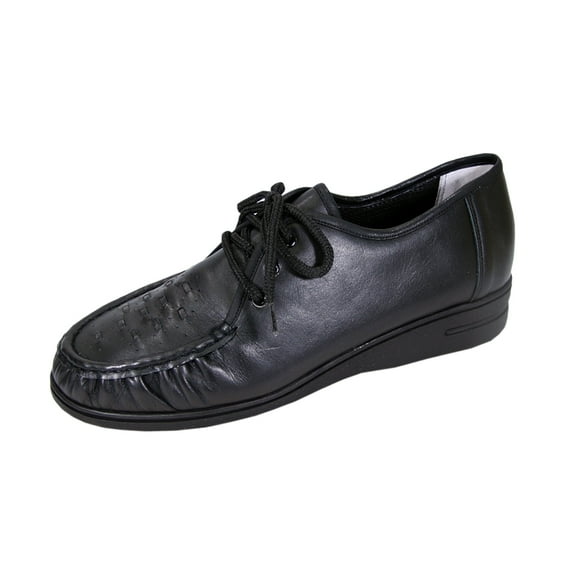 24 HOUR COMFORT Mei Wide Width Comfort Shoes For Work and Casual Attire BLACK 9.5