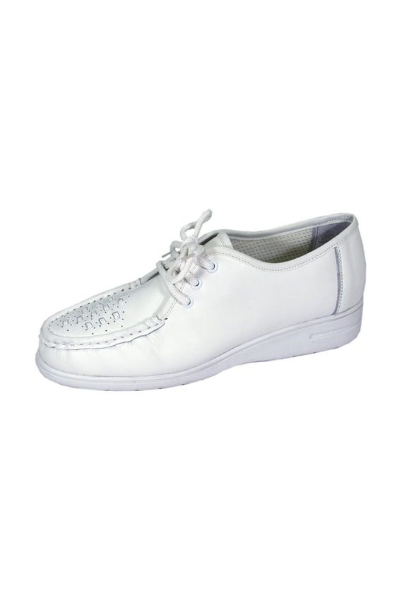 Mei Wide Width Comfort Shoes For Work and Casual Attire WHITE 11