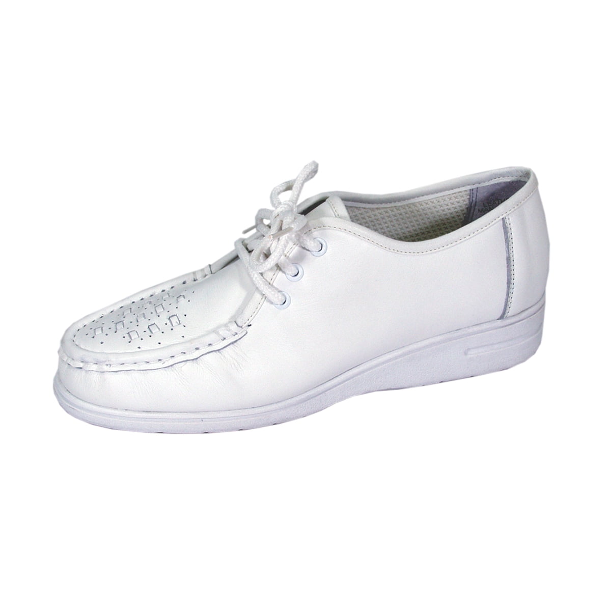 24 HOUR COMFORT Mei Wide Width Comfort Shoes For Work and Casual Attire WHITE 5