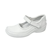 24 HOUR COMFORT Melissa Wide Width Professional Sleek Shoe WHITE 5