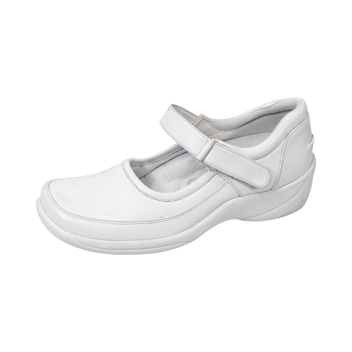 24 HOUR COMFORT Melissa Wide Width Professional Sleek Shoe WHITE 7.5