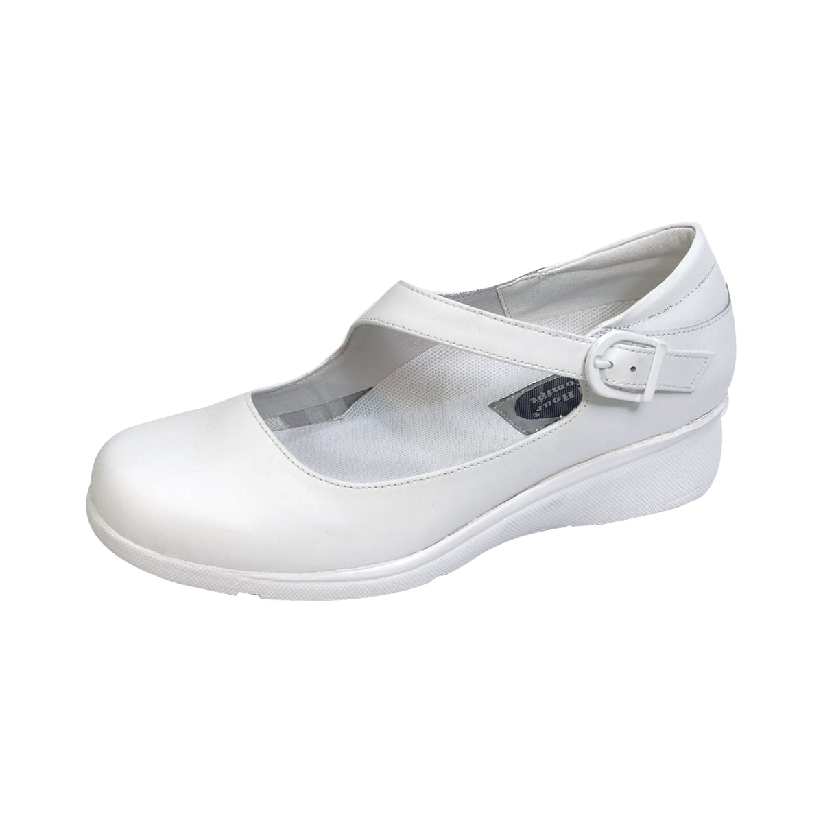 24 HOUR COMFORT Michele Wide Width Professional Sleek Shoe WHITE 10