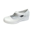 thumbnail image 1 of 24 HOUR COMFORT Michele Wide Width Professional Sleek Shoe WHITE 5, 1 of 7