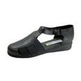thumbnail image 1 of 24 HOUR COMFORT Nala Women's Wide Width T-Strap Comfort Leather Shoes BLACK 5, 1 of 6