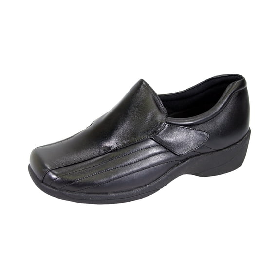 24 HOUR COMFORT Odele Wide Width Professional Sleek Shoe BLACK 10