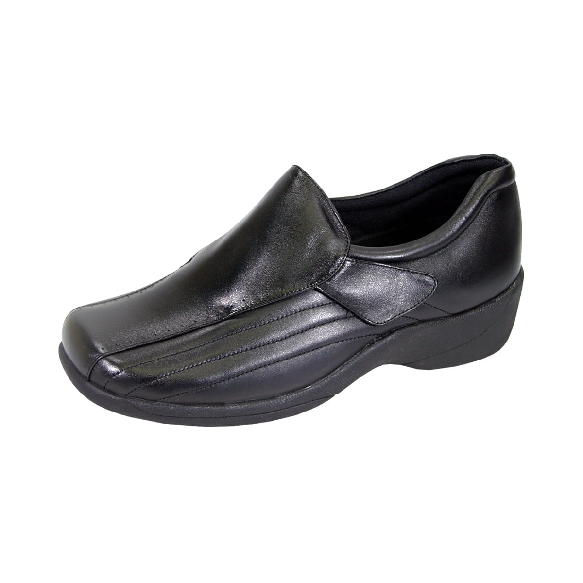 24 HOUR COMFORT Odele Wide Width Professional Sleek Shoe BLACK 8.5