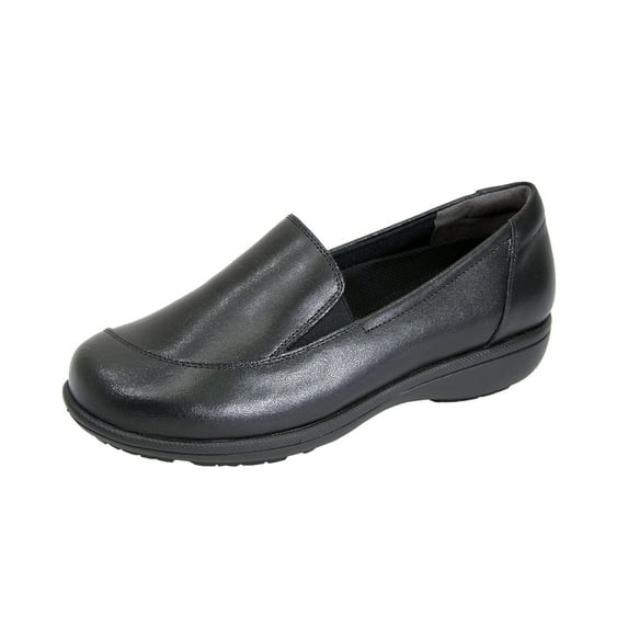 24 HOUR COMFORT Peggy Wide Width Professional Sleek Shoe BLACK 11