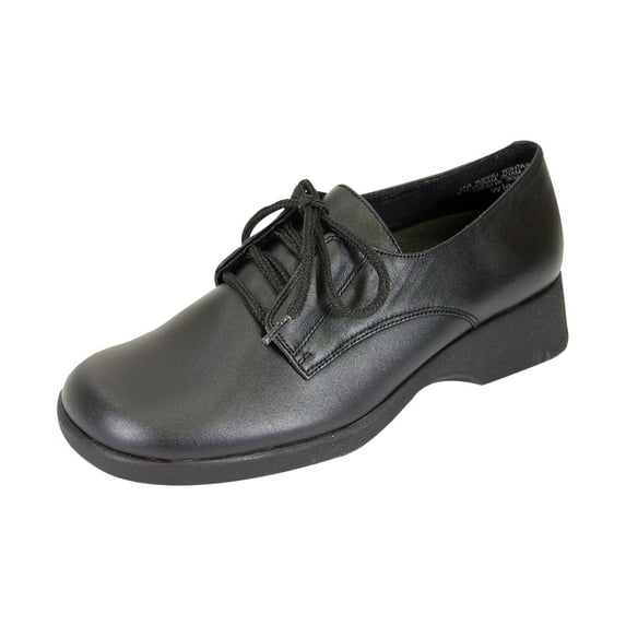 24 HOUR COMFORT Piper Wide Width Comfort Shoes For Work and Casual Attire BLACK 8