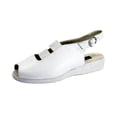 thumbnail image 1 of 24 HOUR COMFORT Rosanna Women's Wide Width Low-Heel Leather Sandals, 1 of 4