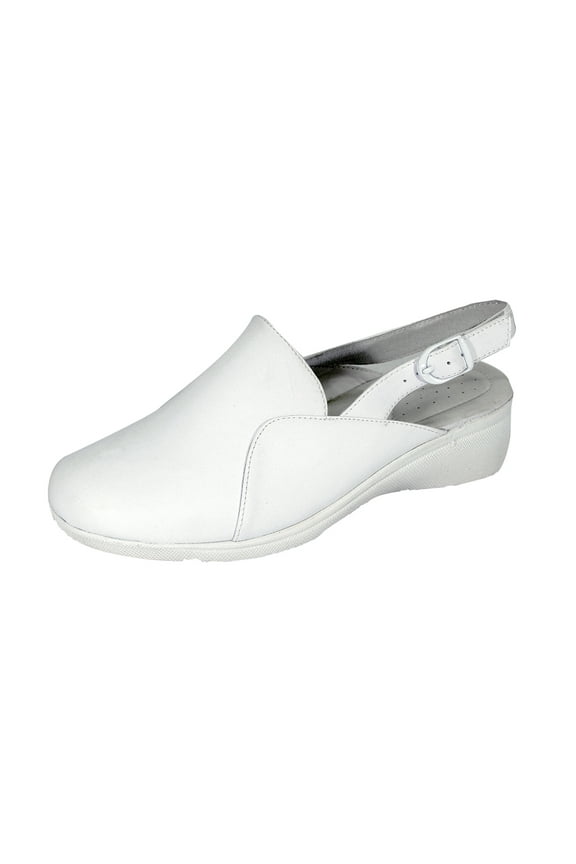 Tania Wide Width Comfort Shoes For Work and Casual Attire WHITE 6