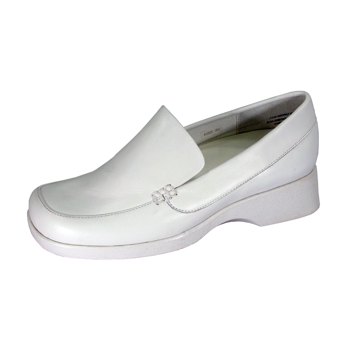 24 HOUR COMFORT Thelma Wide Width Comfort Shoes For Work and Casual Attire WHITE 5