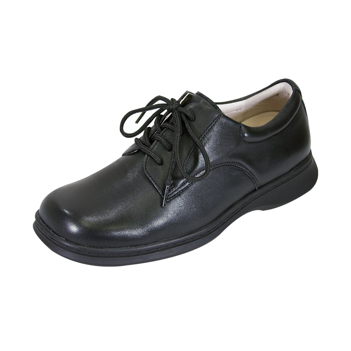 24 HOUR COMFORT Tim Wide Width Comfort Shoes For Work and Casual Attire BLACK 7