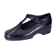 thumbnail image 1 of 24 HOUR COMFORT Tracy Women's Wide Width T-Strap Leather Shoes, 1 of 8