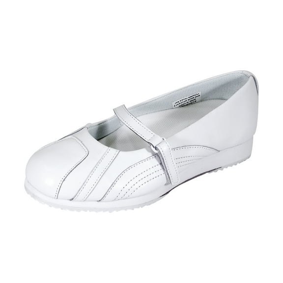 24 HOUR COMFORT Victoria Wide Width Comfort Shoes For Work and Casual Attire WHITE 6