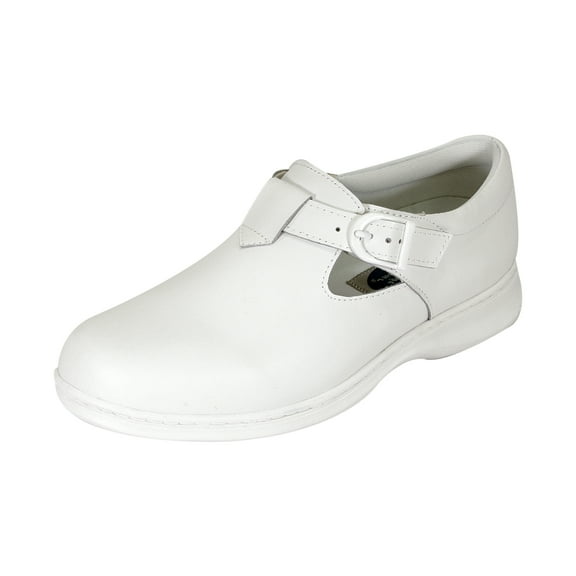 24 HOUR COMFORT Willa Wide Width Professional Sleek Shoe WHITE 8.5