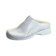 thumbnail image 1 of 24 HOUR COMFORT Yasmin Women's Wide Width Leather Clogs WHITE 7.5, 1 of 6