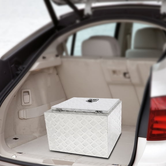 24" Heavy Duty Aluminum Truck Tool Underbody Storage Box Trailer 24 Inch Heavy Duty Aluminum Diamond Plate Tool Underbody Box