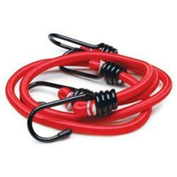 24 Heavy Duty Stretch Cords with Anti-Scratch Hooks - 7mm 2-Pack