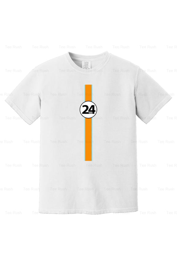 24 Heures Le Mans Gulf Oil Porsche 917 Racing Livery Blue Orange, Comfort Color T-Shirt Unisex, up to 4XL