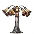 thumbnail image 1 of 24" High Stained Glass Pond Lily 10 Light Table Lamp, 1 of 1